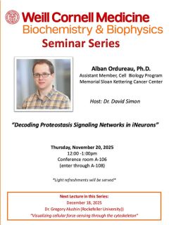 Department of Biochemistry and Biophysics Lecture Series 2025-2026